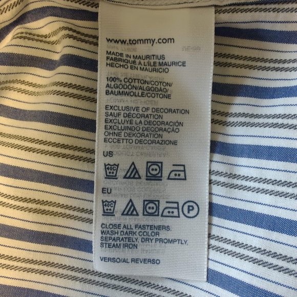 Men's Tommy Hilfiger Button Down Shirt - Size Large - EUC - Picture 4 of 4